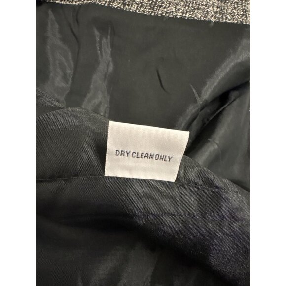 Georgiou Studio Womens Black White Tweed Embroidered Button-Up Blazer Size 8 - Picture 16 of 16